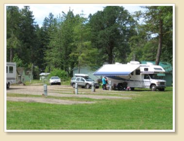 RV HOOKUPS - LEWIS RIVER CAMPGROUND